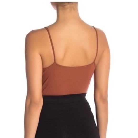 BP. V-Neck Ribbed Thong Bodysuit - Picture 3 of 3